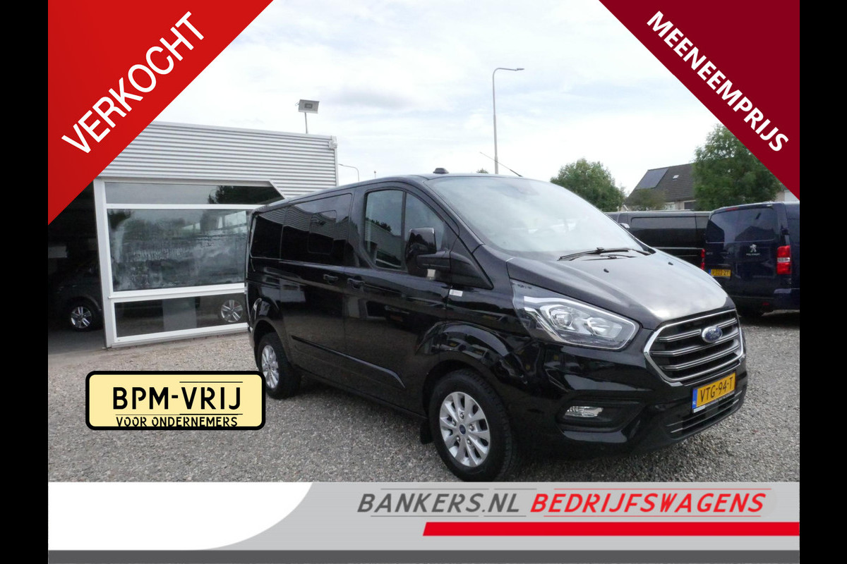 Ford Transit Custom 2.0 TDCI 170PK, L1, Limited, Dubbel Cabine, Airco