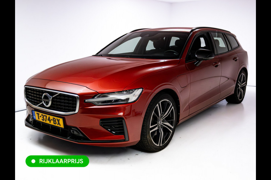 Volvo V60 2.0 T8 Twin Engine AWD R-Design | Stoel-, Stuur- & Achterbank verw. | Elec. trekhaak | 360 Camera | Elec. klep | Pilot assist, All season banden, Led, PDC V+A. Apple Carplay, Android auto