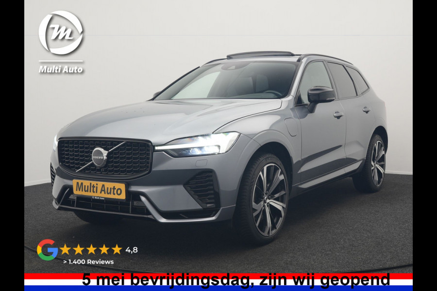 Volvo XC60 T6 AWD R-Design PHEV 350pk Dealer O.H. | Panodak | Adaptive Cruise | Camera | Lederen Sportstoelen Memory & Verwarmd | Harman / Kardon | Stuur Verwarmd | 21"L.M | Apple Carplay | Keyless | Blis | Navigatie | DAB | Plug In Hybrid