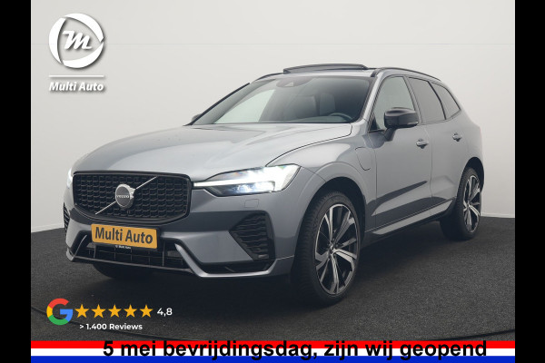 Volvo XC60 T6 AWD R-Design PHEV 350pk Dealer O.H. | Panodak | Adaptive Cruise | Camera | Lederen Sportstoelen Memory & Verwarmd | Harman / Kardon | Stuur Verwarmd | 21"L.M | Apple Carplay | Keyless | Blis | Navigatie | DAB | Plug In Hybrid