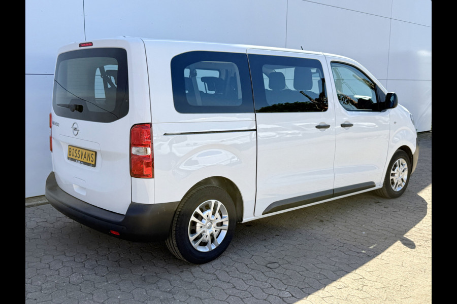 Opel e-Vivaro L2H1 75 kWh 136PK 9-persoons L2H1 330km WLTP 93,7% (SOH) Dubbele schuifdeuren Snelladen Laadkabel Climate control Parkeersensoren