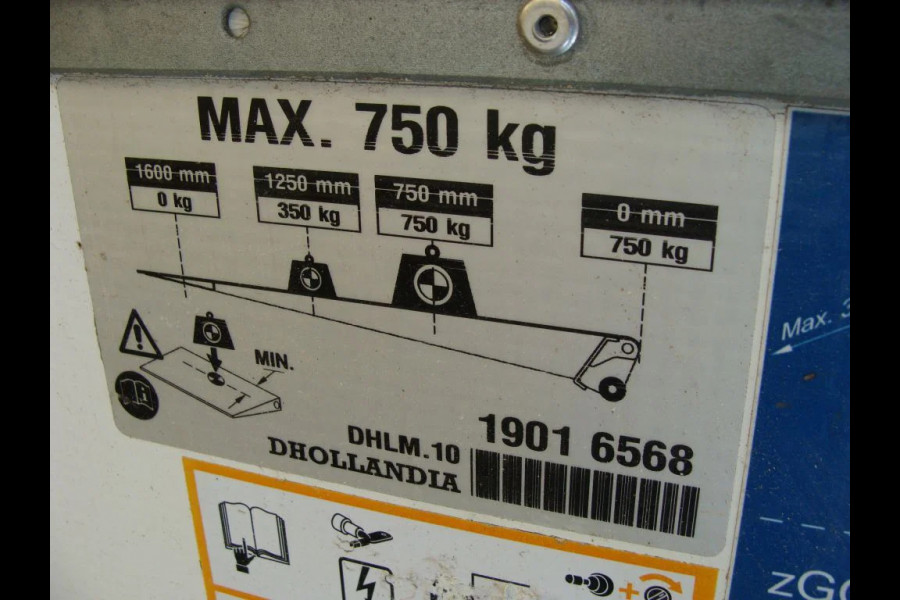 Humbaur MASTER 130.35 BAKWAGEN - LAADKLEP - EURO 6 - VGB-20-H