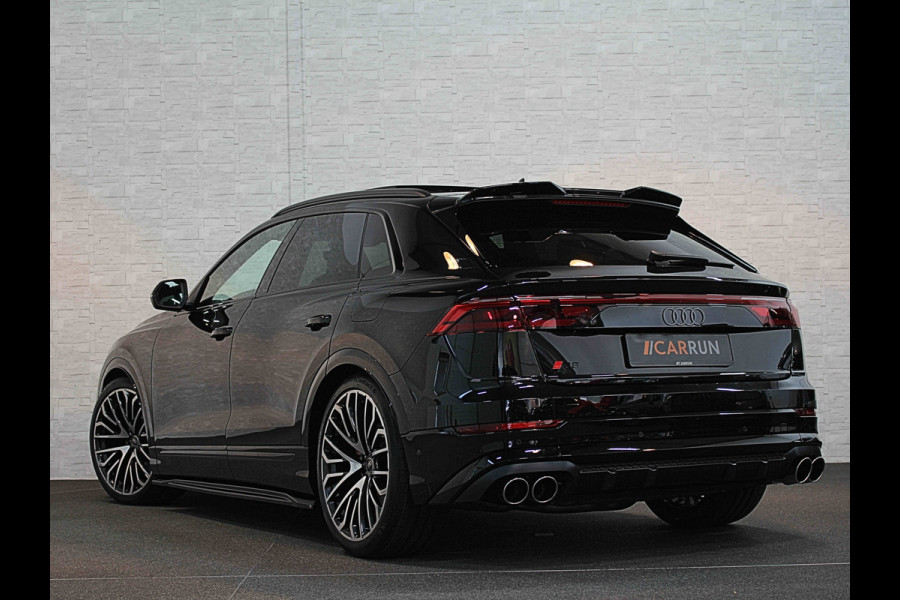 Audi Q8 60e 490pk Competition R.S-Stoelen | 4WS Achteras Besturing | OLED | Laser-LED | Carbon | SQ8 Uitgevoerd | Massage | Ventilatie | 23'' | Alcantara hemel | Head-Up | Soft-Close | Panodak | 2x Memory | Trekhaak | Keyless-Entry | Luchtvering | Nw.Pr. 155.000,= | Fabrieksgarantie | Direct rijden.