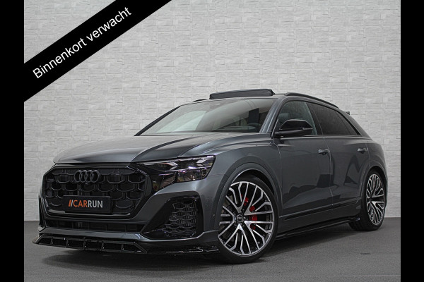 Audi Q8 60e 490pk Competition RS-Stoelen | 4WS Achteras Besturing | OLED | Laser | SQ8 Uitgevoerd | Massage | Ventilatie | Valcona Leder 23'' | Alcantara hemel | Head-Up | Soft-Close | Panodak | 2x Memory | Trekhaak | Keyless-Entry | Luchtvering | Nw.Pr. 155.000,= | Nieuw! 13km 2026 | Fabrieksgarantie | Direct rijden.