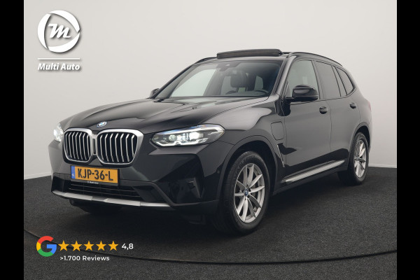 BMW X3 xDrive30e X Line FACELIFT PHEV 293pk Dealer O.H. | Trekhaak Af Fabriek | Panodak | Camera | Sfeerverlichting | Lederen Sportstoelen Verwarmd | Apple Carplay | Navigatie | DAB | Virtual | Cruise Control | Plug In Hybrid |