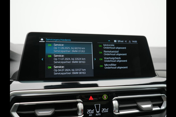 BMW X3 xDrive30e X Line FACELIFT PHEV 293pk Dealer O.H. | Trekhaak Af Fabriek | Panodak | Camera | Sfeerverlichting | Lederen Sportstoelen Verwarmd | Apple Carplay | Navigatie | DAB | Virtual | Cruise Control | Plug In Hybrid |