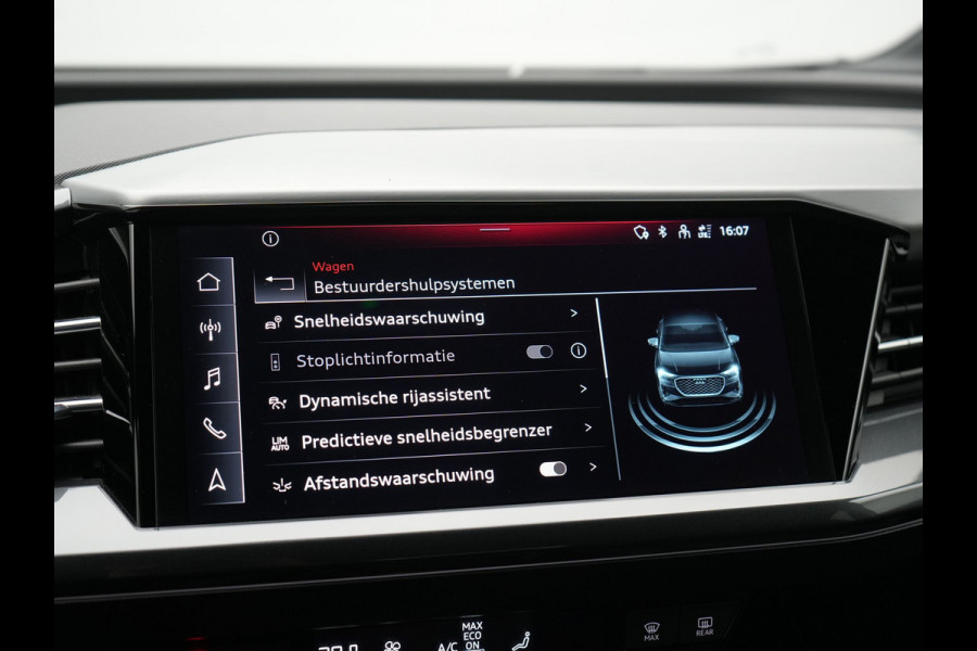 Audi Q4 e-tron 40 S Line 77 kWh 204pk | Adaptive Cruise | Valcona Lederen Sportstoelen Verwarmd | 20"L.M | Apple Carplay | Keyless | Blis | Camera | Virtual | Navigatie | DAB |