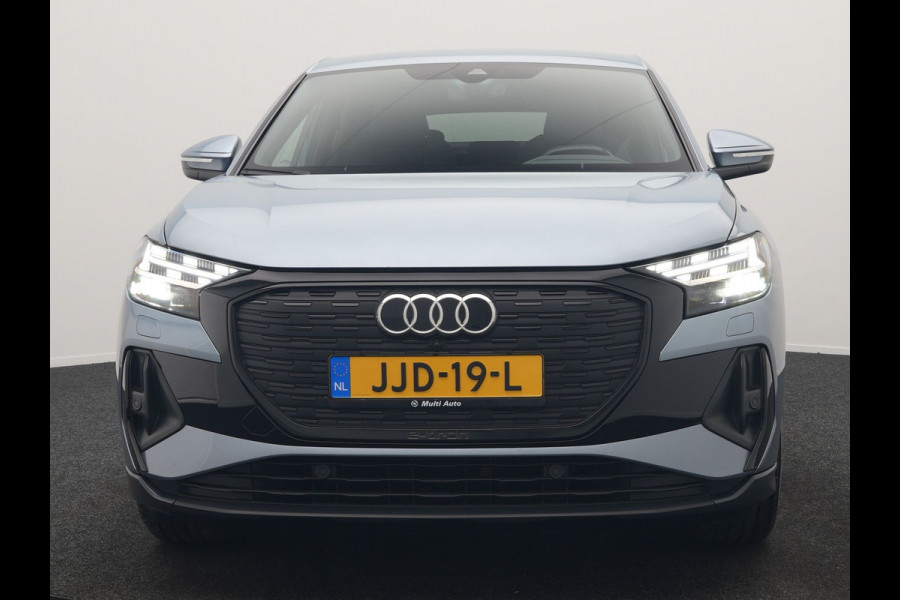 Audi Q4 e-tron Sportback 40 S Line 77 kWh 204pk | Adaptive Cruise | Valcona Lederen Sportstoelen Verwarmd | 20"L.M | Apple Carplay | Keyless | Blis | Camera | Virtual | Navigatie | DAB |