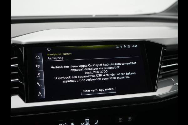 Audi Q4 e-tron Sportback 40 S Line 77 kWh 204pk | Adaptive Cruise | Valcona Lederen Sportstoelen Verwarmd | 20"L.M | Apple Carplay | Keyless | Blis | Camera | Virtual | Navigatie | DAB |