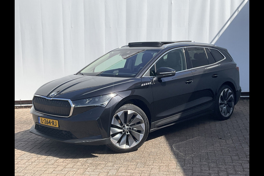 Škoda ENYAQ iV 80 Soh 91% Carplay Pano.dak Trekhaak Adap.Cruise HUD Stoelverw+Ventilatie Leer BOMVOL!