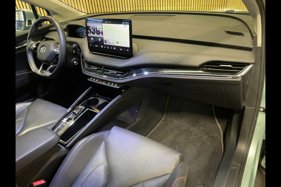 Škoda ENYAQ iV 80|90% SOH|GROTE ACCU|ACC|LEDER|ELEK.INTERIEUR+TREKHAAK|STUUR+STOELVERWARMING V+A|CAMERA|CARPLAY|NL|NAP|1 EIGENAAR|