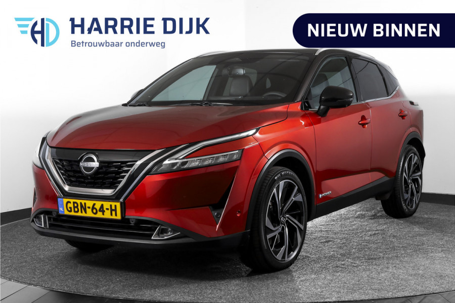 Nissan QASHQAI 1.5 e-Power 190 PK Tekna Plus Orig. NL | Panodak | Dig. Cockpit | Adapt. Cruise | Winterpakket | Memory+Massage| 360 Camera | NAV + App. Connect | HUD | ECC | Elek. Klep | LM 20" |