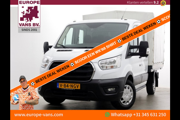 Ford Transit 2.0 TDCI 130pk L2H1 Trend D.C. Open Laadbak met huif 05-2020