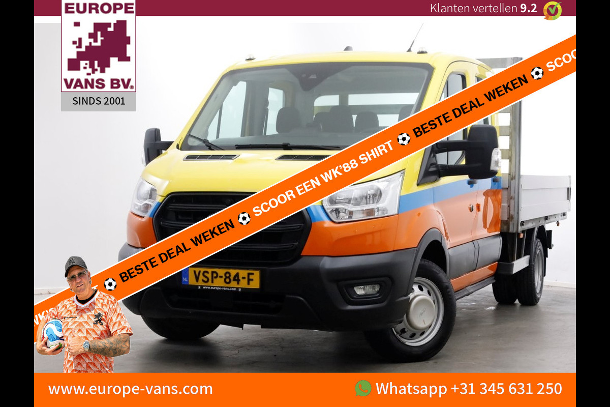 Ford Transit 350 2.0 TDCI 130pk D.C. Trend Open Laadbak Trekhaak 3000kg 08-2022