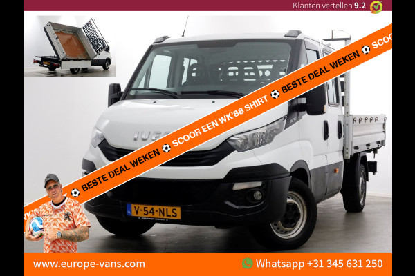 Iveco Daily 35S14 316pk E6 L2H1 D.C. 3-Zijdige Kipper Airco/Trekhaak 3500kg 02-2018