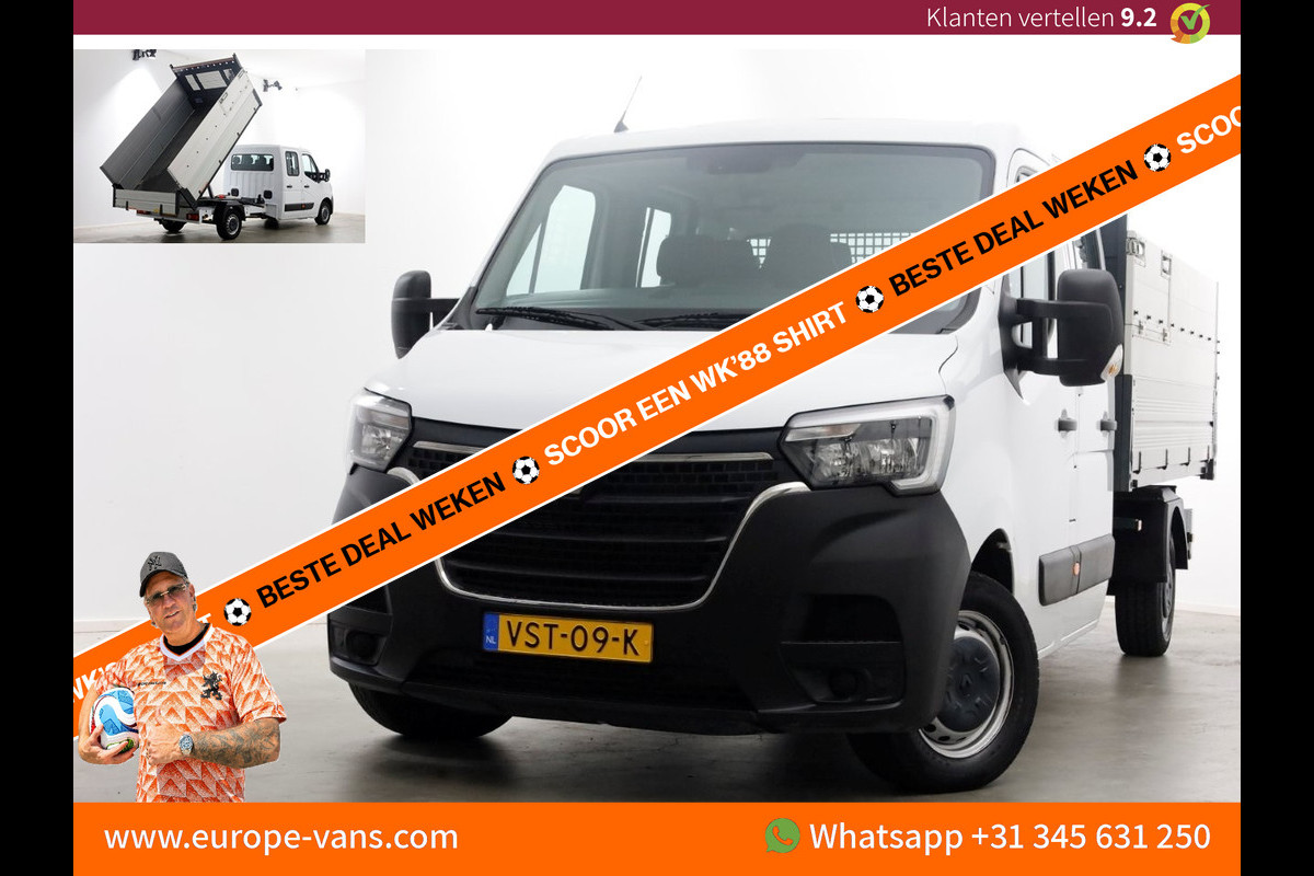 Renault Master T35 2.3 dCi 145pk L3 D.C. Kipper met hoge boorden 11-2022