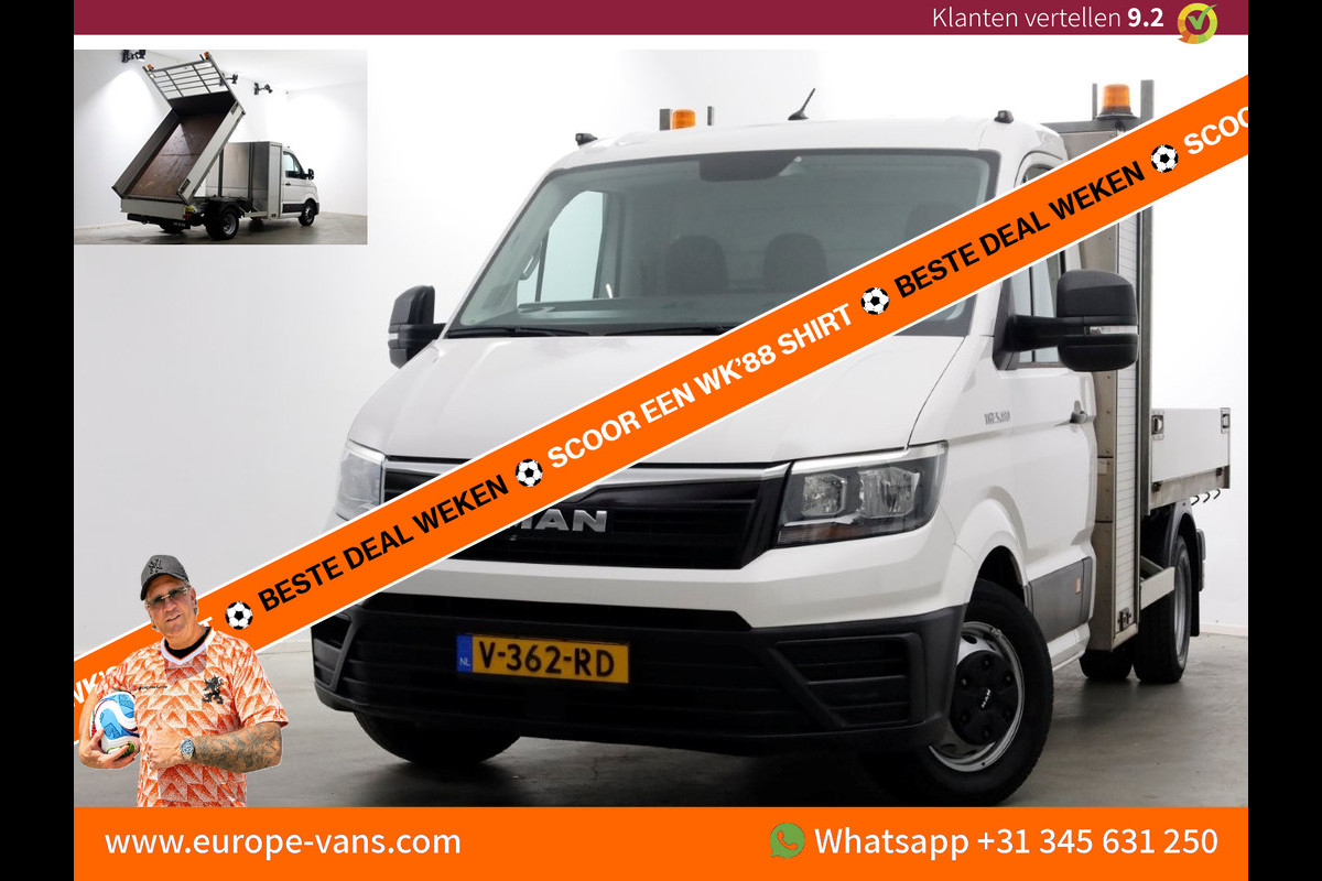 MAN TGE 5.180 2.0 177pk E6 L2H1 Kipper Dubbel Lucht Trekhaak 3500kg 06-2018