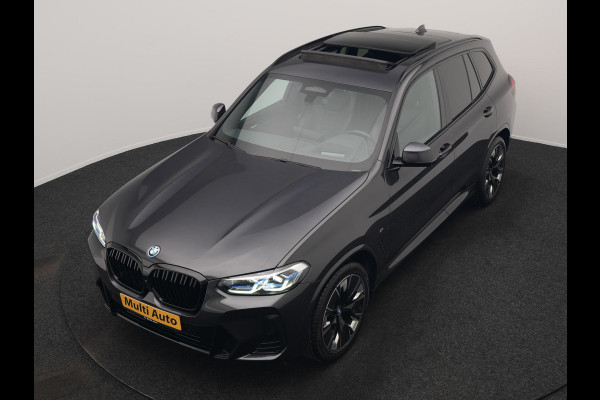 BMW iX3 M Sport 80 kWh 286pk Dealer O.H. | Trekhaak Af Fabriek | Panodak | Head Up | Adaptive Cruise | 360 Camera | Harman / Kardon | Lederen Sportstoelen Memory & Verwarmd | Laser LED | Stuur Verwarmd | Keyless | Blis | Sfeerverlichting | 20"L.M |