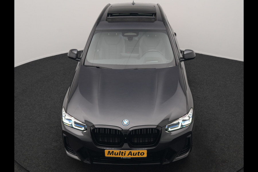 BMW iX3 M Sport 80 kWh 286pk Dealer O.H. | Trekhaak Af Fabriek | Panodak | Head Up | Adaptive Cruise | 360 Camera | Harman / Kardon | Lederen Sportstoelen Memory & Verwarmd | Laser LED | Stuur Verwarmd | Keyless | Blis | Sfeerverlichting | 20"L.M |