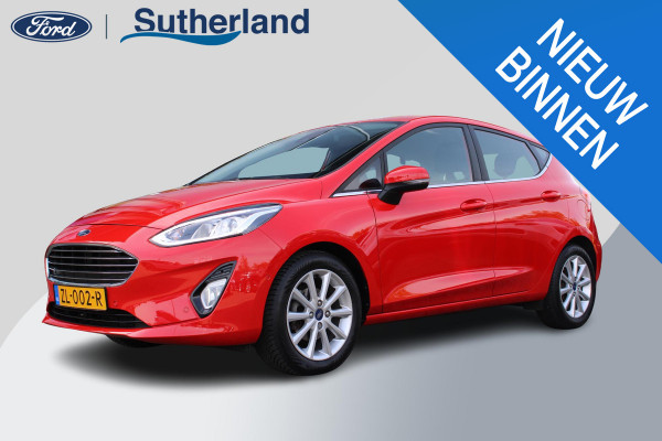 Ford Fiesta 1.0 EcoBoost Titanium | Stoel + Stuurverwarming | Climate Control | Camera | Navigatie | Parkeersensoren | Lichtmetalen Velgen | Dodehoeksensoren