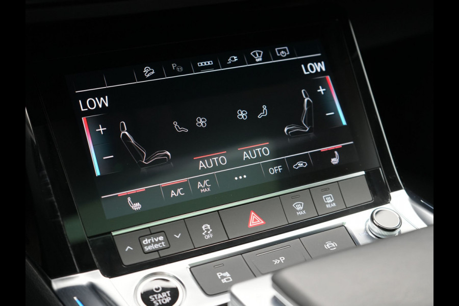 Audi Q8 e-tron 55 Quattro Advanced Edition 106 kWh 408pk Dealer O.H. | Luchtvering | Panodak | Adaptive Cruise | Head Up | Bang & Olufsen | Matrix LED | 360 Camera | Lederen Sportstoelen & Stuur Verwarmd | Sfeerverlichting | Apple Carplay | Blis |