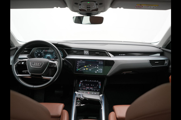 Audi Q8 e-tron 55 Quattro Advanced Edition 106 kWh 408pk Dealer O.H. | Luchtvering | Panodak | Adaptive Cruise | Head Up | Bang & Olufsen | Matrix LED | 360 Camera | Lederen Sportstoelen & Stuur Verwarmd | Sfeerverlichting | Apple Carplay | Blis |