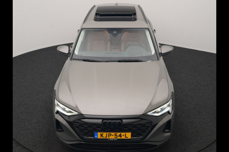 Audi Q8 e-tron 55 Quattro Advanced Edition 106 kWh 408pk Dealer O.H. | Luchtvering | Panodak | Adaptive Cruise | Head Up | Bang & Olufsen | Matrix LED | 360 Camera | Lederen Sportstoelen & Stuur Verwarmd | Sfeerverlichting | Apple Carplay | Blis |