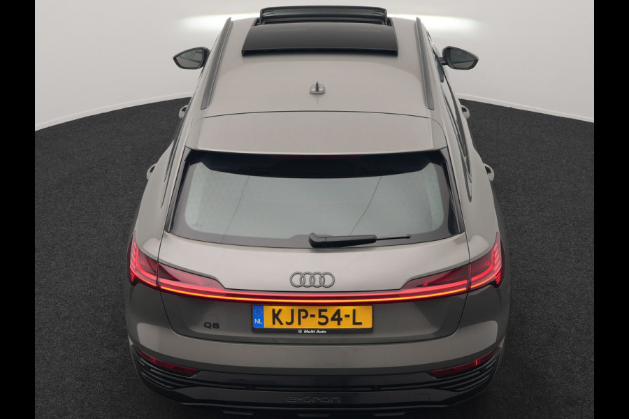 Audi Q8 e-tron 55 Quattro Advanced Edition 106 kWh 408pk Dealer O.H. | Luchtvering | Panodak | Adaptive Cruise | Head Up | Bang & Olufsen | Matrix LED | 360 Camera | Lederen Sportstoelen & Stuur Verwarmd | Sfeerverlichting | Apple Carplay | Blis |