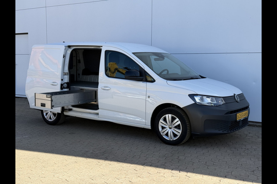 Volkswagen Caddy Cargo Maxi 2.0 TDI 122PK Automaat L2 Cruise Control Climate Control Navigatie Carplay Parkeersensoren Schuifladen Inbouw
