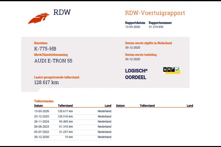 Audi e-tron 55 Quattro Advanced Edition Plus 95kWh Panoramadak Camera Bang&Olufsen® Adap.Cruise Leder+Memory+Verwarmd Apple Carplay Android  Elek.Achterklep Lmv 20" Privacy Glas SOH 87% DAB Led Origineel Nederlandse Auto Dealeronderhouden