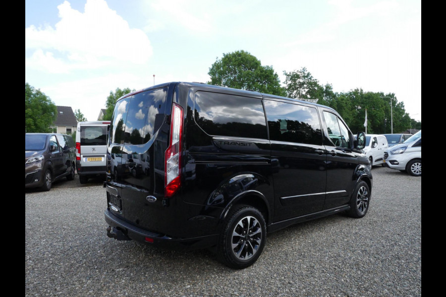 Ford Transit Custom 2.0 TDCI 185PK, L1H1, Sport, Dubbel Cabine, Airco, 2 x Schuifdeur