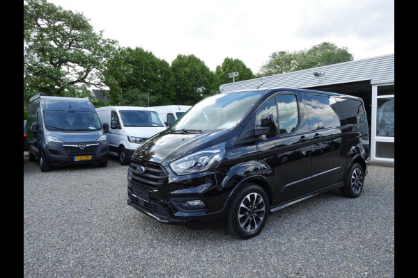 Ford Transit Custom 2.0 TDCI 185PK, L1H1, Sport, Dubbel Cabine, Airco, 2 x Schuifdeur