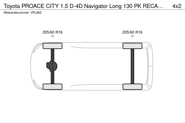 Toyota PROACE CITY 1.5 D-4D Navigator Long 130 PK RECALL REEDS UITGEVOERD NAVI CRUISE PDC