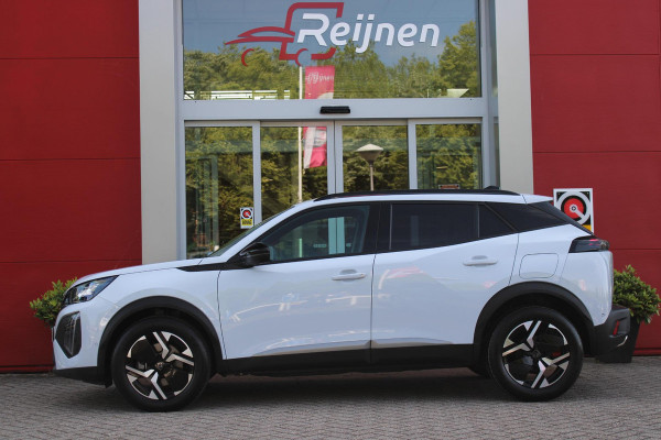 Peugeot 2008 1.2 Hybrid 145PK AUTOMAAT ALLURE | NAVIGATIE | KEYLESS ENTRY/START | DRAADLOZE TELEFOONLADER | DRAADLOZE APPLE CARPLAY/ANDROID AUTO | CAMERA VOOR + ACHTER | PARKEERSENSOREN VOOR + ACHTER | LICHTMETALEN VELGEN 17" | CLIMATE CONTROL | ADAPTIVE CRUISE CONTROL | DODEHOEK DETECTIE |