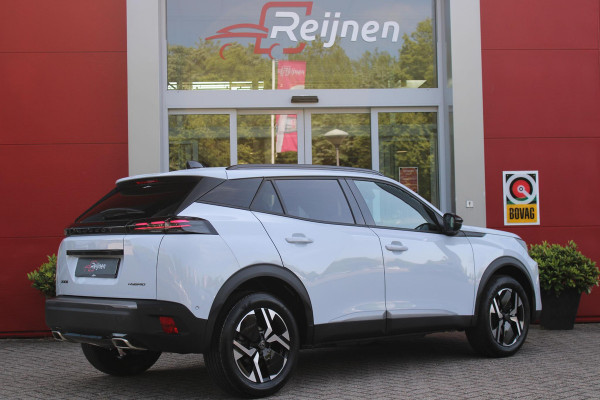 Peugeot 2008 1.2 Hybrid 145PK AUTOMAAT ALLURE | NAVIGATIE | KEYLESS ENTRY/START | DRAADLOZE TELEFOONLADER | DRAADLOZE APPLE CARPLAY/ANDROID AUTO | CAMERA VOOR + ACHTER | PARKEERSENSOREN VOOR + ACHTER | LICHTMETALEN VELGEN 17" | CLIMATE CONTROL | ADAPTIVE CRUISE CONTROL | DODEHOEK DETECTIE |