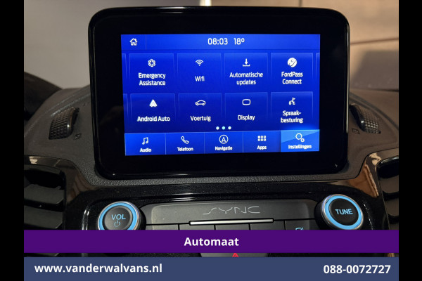 Ford Transit Connect 1.5 EcoBlue 120pk Automaat L2H1 Euro6 Airco | Navigatie | Camera | Imperiaal Cruisecontrol, Trekhaak, Android Auto, Stoelverwarming, Verwarmde Voorruit, Parkeersensoren