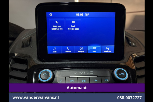 Ford Transit Connect 1.5 EcoBlue 120pk Automaat L2H1 Euro6 Airco | Navigatie | Camera | Imperiaal Cruisecontrol, Trekhaak, Android Auto, Stoelverwarming, Verwarmde Voorruit, Parkeersensoren