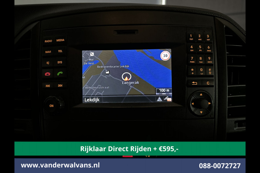 Mercedes-Benz Vito 114 CDI 136pk L2H1 *Rijklaar Direct Rijden* Euro6 Airco | Navigatie | Camera | LM Velgen Cruisecontrol, Bumper in de kleur, Parkeersensoren, Achterklep, Stoelverwarming, Bijrijdersbank, Inrichting