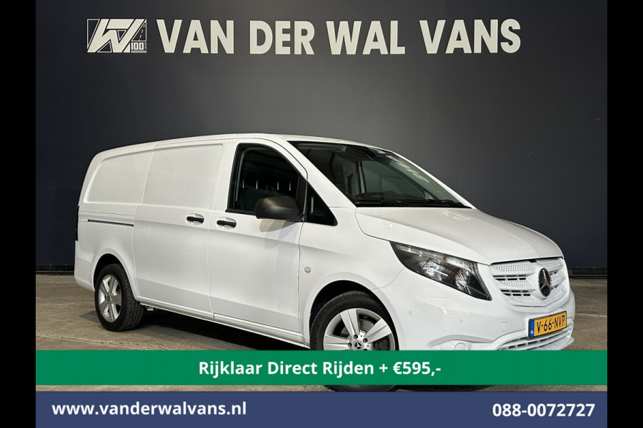 Mercedes-Benz Vito 114 CDI 136pk L2H1 *Rijklaar Direct Rijden* Euro6 Airco | Navigatie | Camera | LM Velgen Cruisecontrol, Bumper in de kleur, Parkeersensoren, Achterklep, Stoelverwarming, Bijrijdersbank, Inrichting