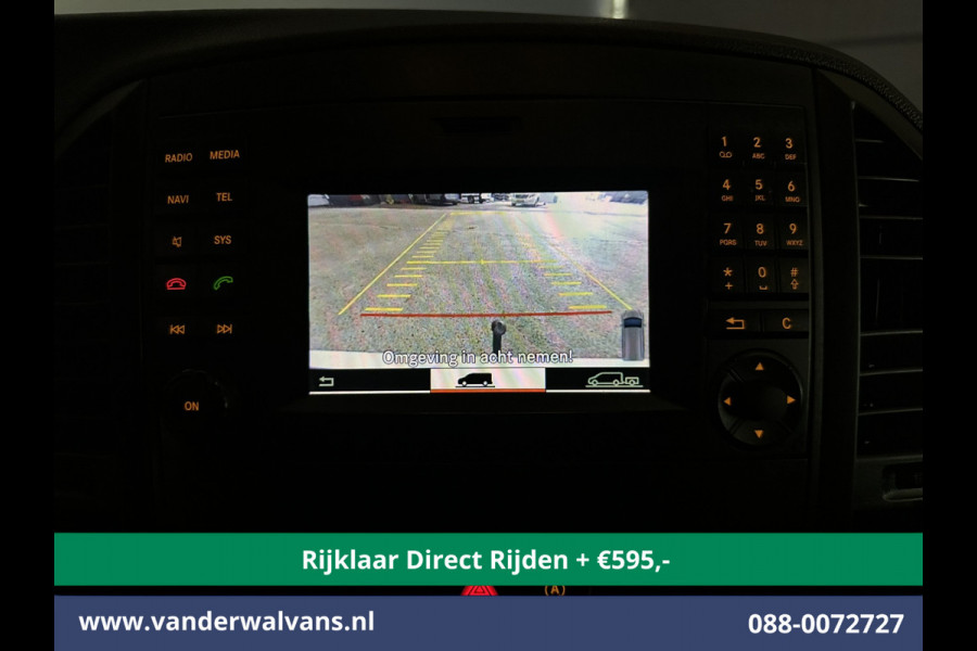 Mercedes-Benz Vito 114 CDI 136pk L2H1 *Rijklaar Direct Rijden* Euro6 Airco | Navigatie | Camera | LM Velgen Cruisecontrol, Bumper in de kleur, Parkeersensoren, Achterklep, Stoelverwarming, Bijrijdersbank, Inrichting