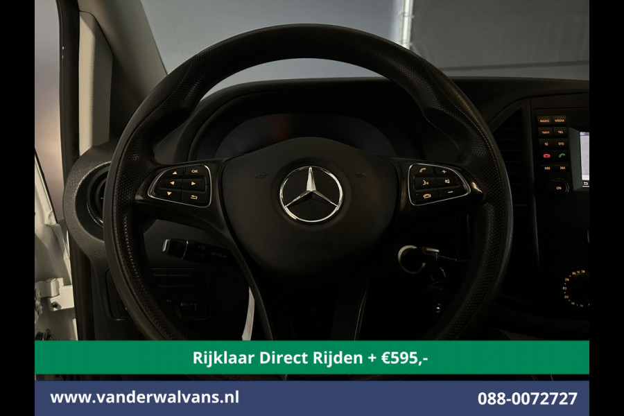 Mercedes-Benz Vito 114 CDI 136pk L2H1 *Rijklaar Direct Rijden* Euro6 Airco | Navigatie | Camera | LM Velgen Cruisecontrol, Bumper in de kleur, Parkeersensoren, Achterklep, Stoelverwarming, Bijrijdersbank, Inrichting