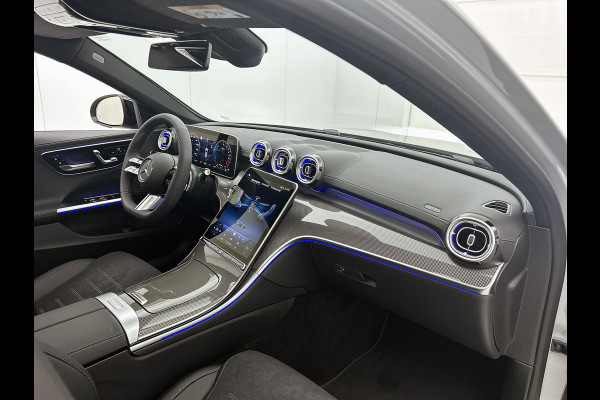 Mercedes-Benz C-Klasse Estate 300 e Business Solution AMG | Comfortpakket Plus | Parkeerpakket met 360°-camera | Nightpakket | Middenconsole metaalstructuur | Trekhaak | Panoramaschuifdak | 19" multispaaks lichtmetalen AMG-velgen | GUARD 360° Plus |