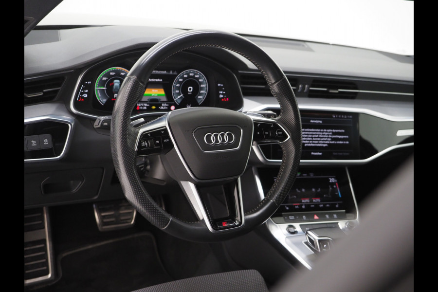 Audi A6 Avant 55 TFSI e quattro Competition Full Black | Keyless | Trekhaak | Adaptive Cruise | Stoelverwarming | Zwarte Hemel | Carplay
