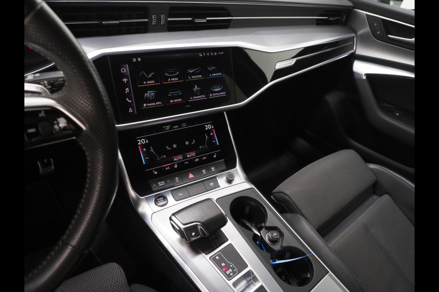 Audi A6 Avant 55 TFSI e quattro Competition Full Black | Keyless | Trekhaak | Adaptive Cruise | Stoelverwarming | Zwarte Hemel | Carplay