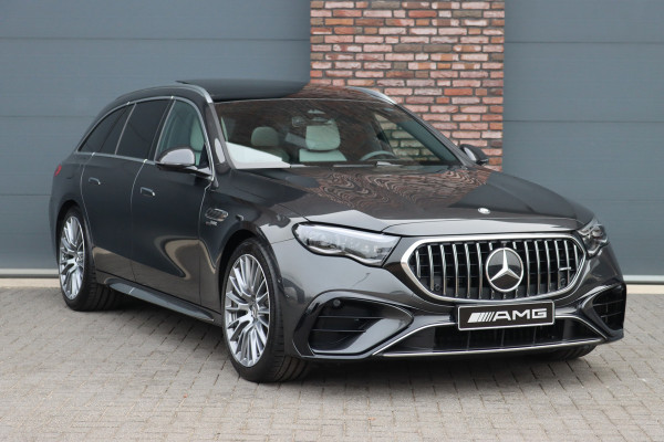 Mercedes-Benz E-Klasse Estate AMG 53 4MATIC+ Premium+ | 585pk | Hyperscreen | Achterasbesturing | Distronic | Zonweringspakket | Trekhaak | Verwarmd Stuurwiel | HUD | Burmester | 3D-Display |