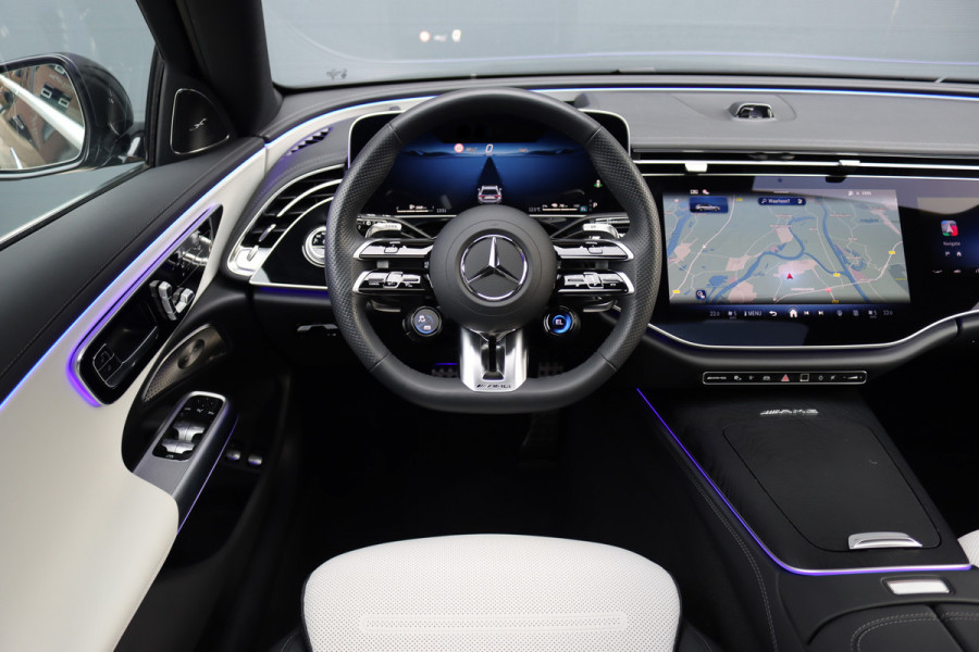 Mercedes-Benz E-Klasse Estate AMG 53 4MATIC+ Premium+ | 585pk | Hyperscreen | Achterasbesturing | Distronic | Zonweringspakket | Trekhaak | Verwarmd Stuurwiel | HUD | Burmester | 3D-Display |