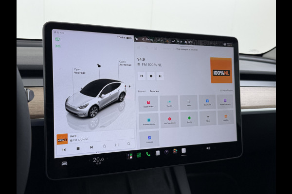 Tesla Model Y Long Range AWD 75kWh SOH 94% Warmtepomp AI-Computer Traffic Aware Adap.Cruise Leder Panoramadak Navi Ecc Camera Stoel+Stuurverwa Privacy Glas Lmv Elek.Achterklep Led Elek.Stoelen+Memory 4WD Fabrieksgarantie tot 15-02-2027 - Garantie op de Accu+Motor tot 15-2-2031/192.000km