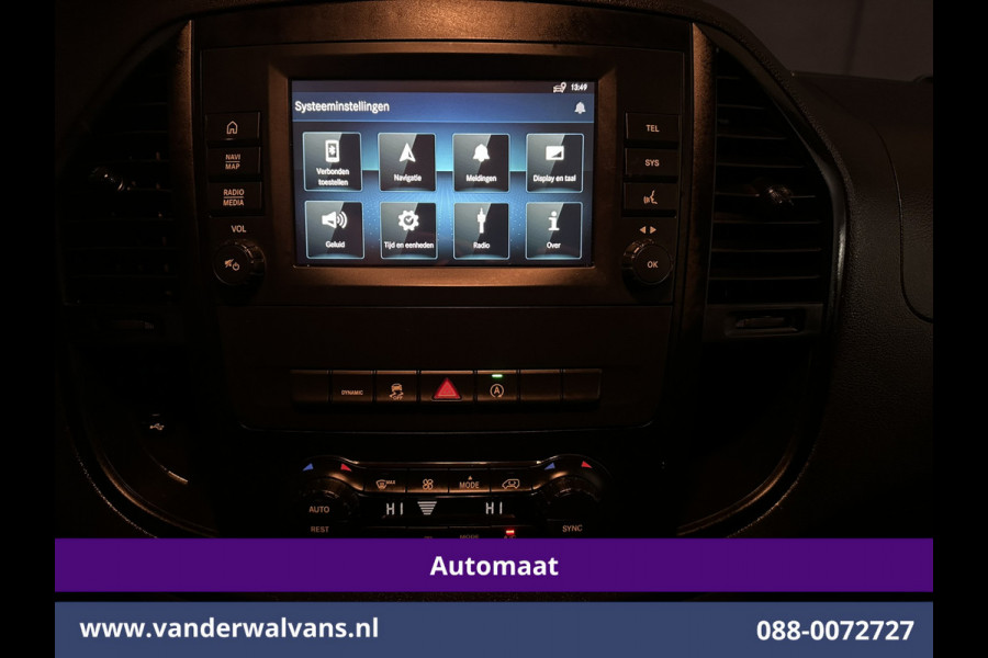 Mercedes-Benz Vito 114 CDI 136pk 9G-Tronic Automaat L2H1 Euro6 Airco | Camera | Navigatie | Apple Carplay | Imperiaal | 2500kg Trekhaak Android Auto, Cruisecontrol, Parkeersensoren, Sidebars