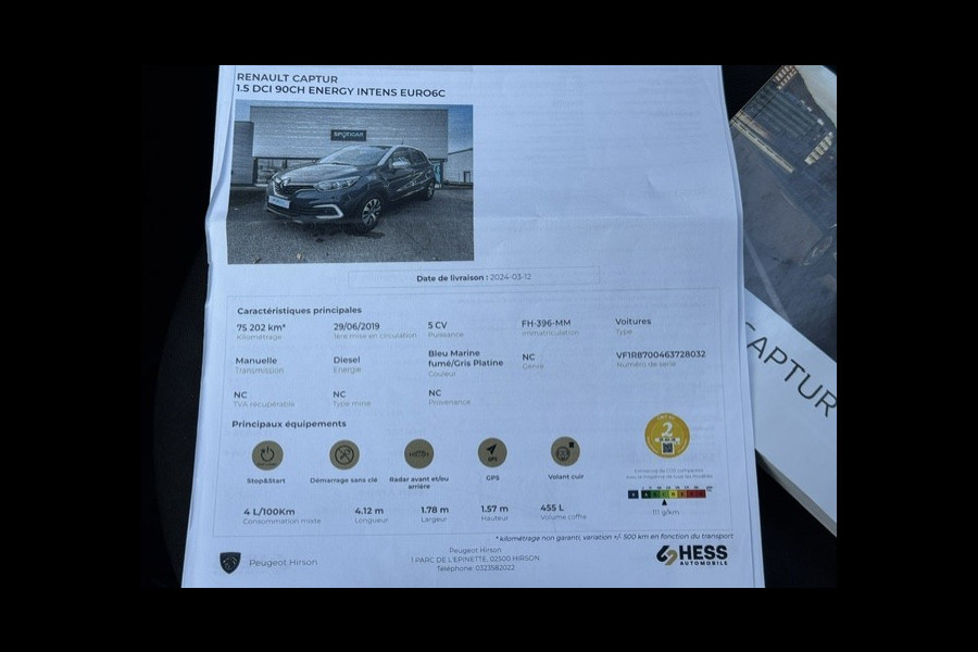 Renault Captur 1.5 dCi Intens -LED - Facelift - Trekhaak