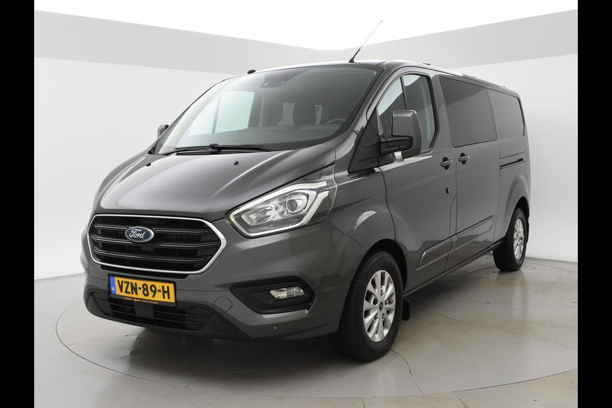 Ford Transit Custom 2.0 TDCI 130 PK AUT. L2H1 DUBBEL CABINE LIMITED | 2 SCHUIFDEUREN | TREKHAAK | CAMERA | STOELVERW. |